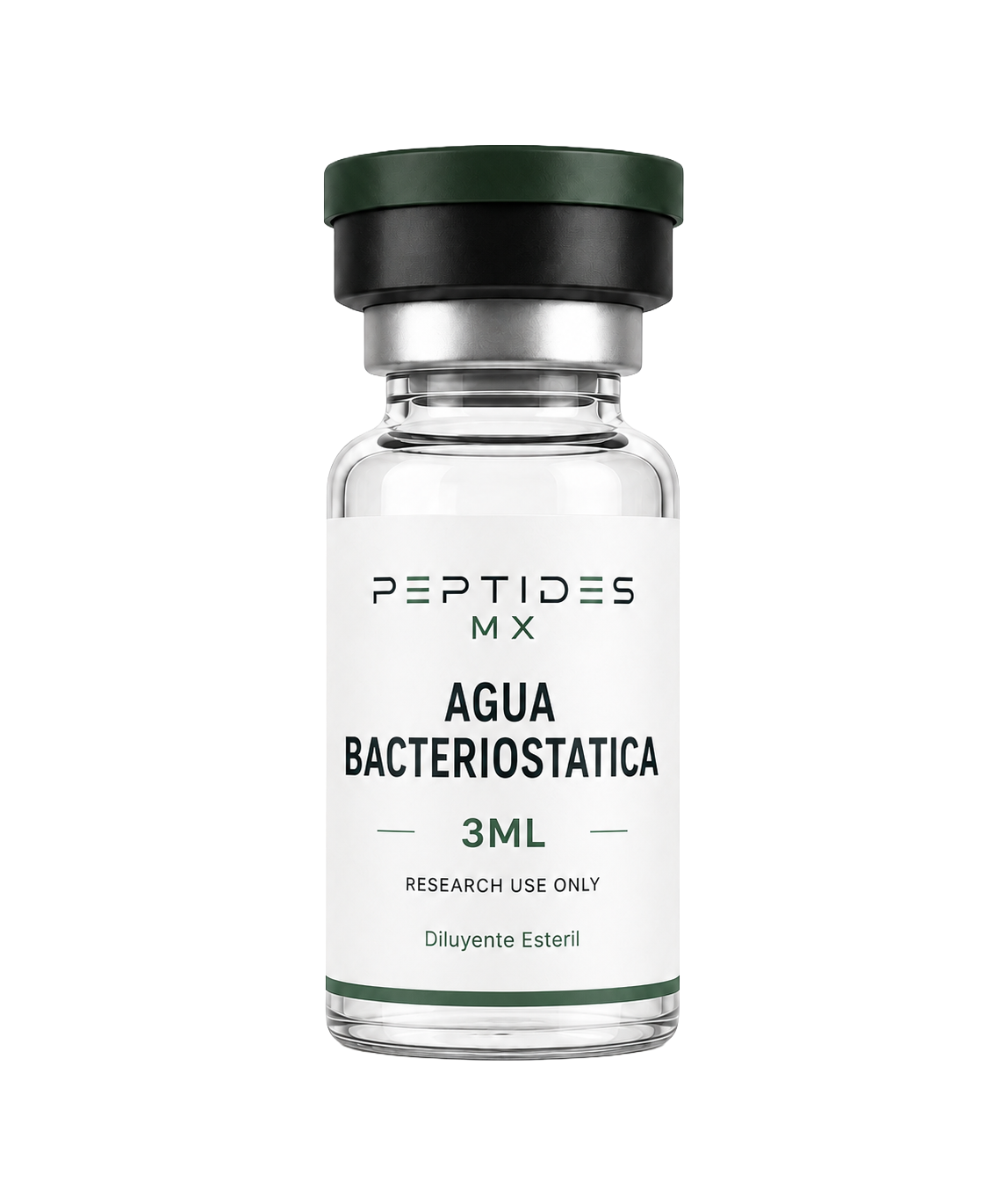 Vial de Agua bacteriostática 3ml de Peptides MX