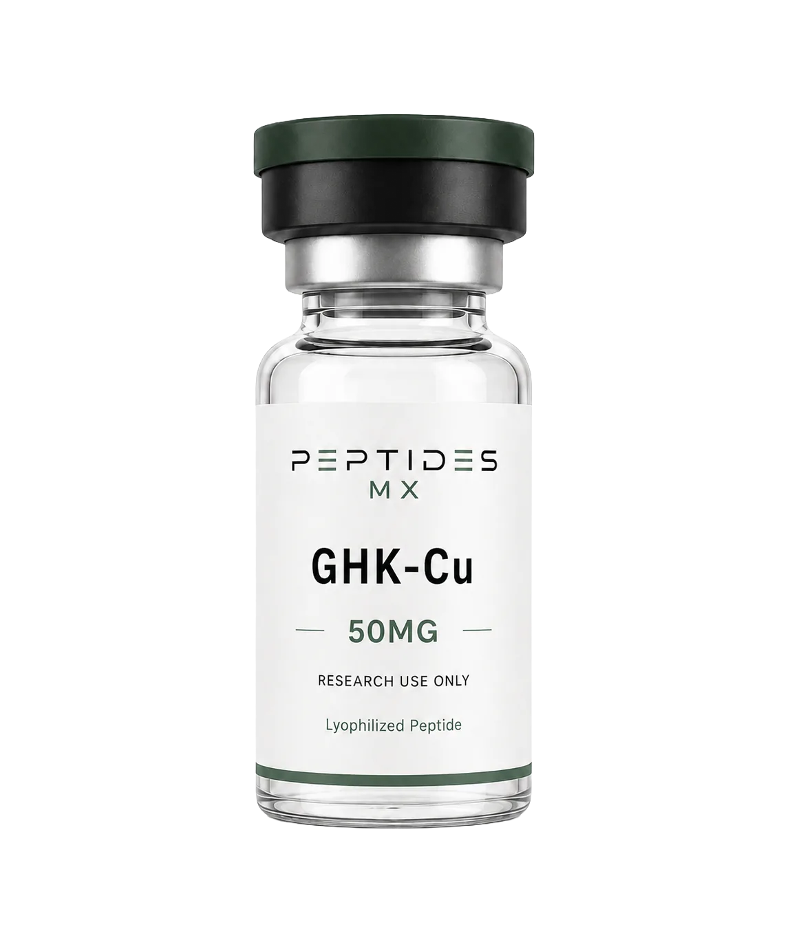 GHK-Cu 50 mg, presentación de Peptides MX