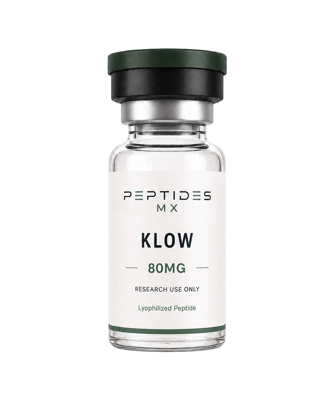 Vial de KLOW 80mg de Peptides MX